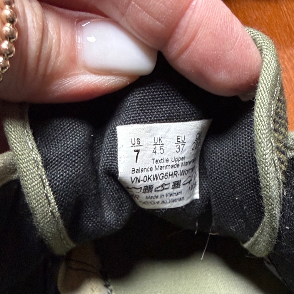 Vans Olive Green High-Top ladies Shoes - Picture 3 of 8